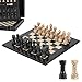 MARBLE RANGE Marble Chess Set for Adults 10 Handmade Black Coral Board Game with 32 Chess Pieces 2 Extra Queens Storage Box Luxury Travel Game Elegant for Home Decor - Image 2