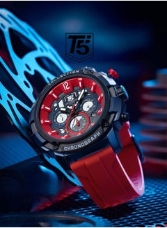 T5 T5 Men's Chronograph Silicone strap Watch  - Image 2
