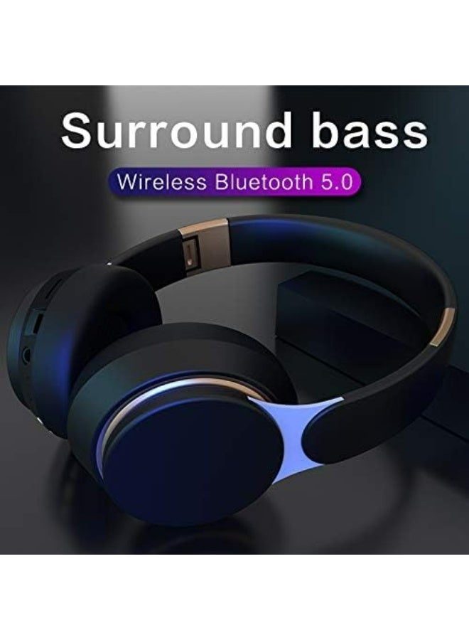 Hybrid Active Noise Cancelling Foldable Headphones, Wireless Over-Ear Bluetooth, 40H Long  Playtime - Image 4