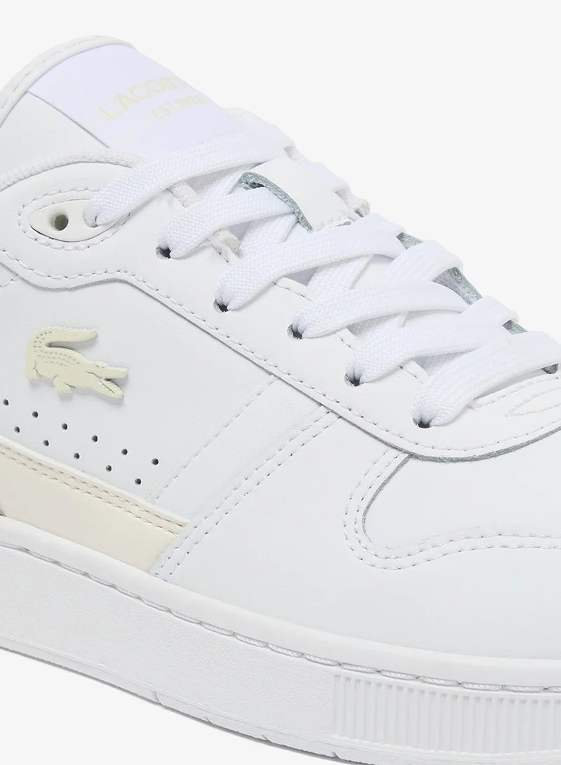 Lacoste WHT/OFF WHT T-Clip Low Top Court Sneakers for Women | Best Price UAE
