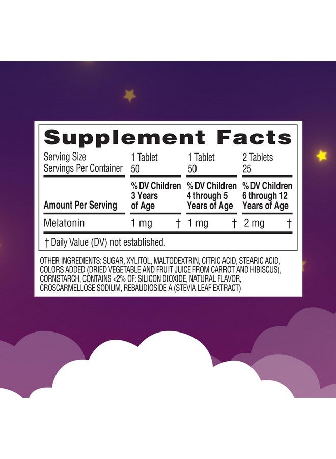 Zarbee's Kids 1Mg Melatonin Chewable Tablet Drug-Free & Effective Sleep Supplement Easy To Take Natural Grape Flavor Tablets For Children Ages 3 And Up 50 Count - Image 5