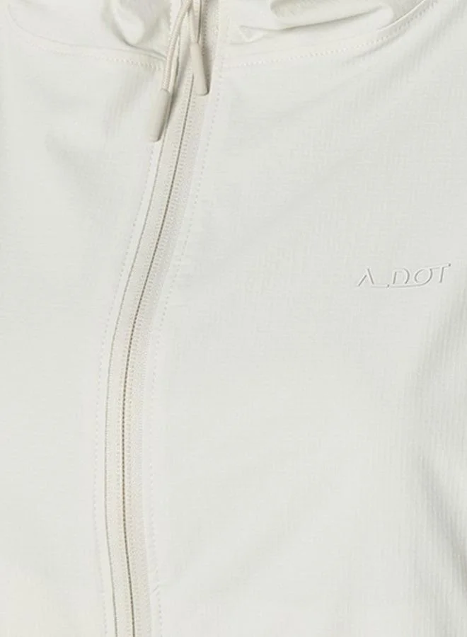 Splash Active Cream Elasticated Hem Hooded Jacket for Women | Best Price UAE