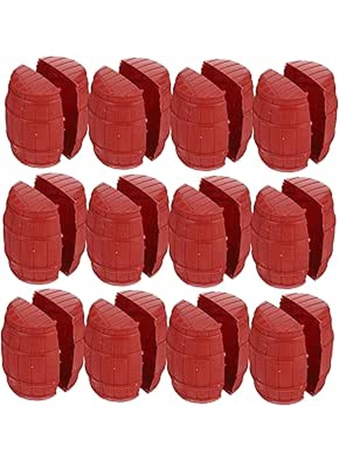 12Pcs Pirate Barrel Model Detachable Mini Barrels For Pirate Toys House Scene DIY Decorations - Image 1