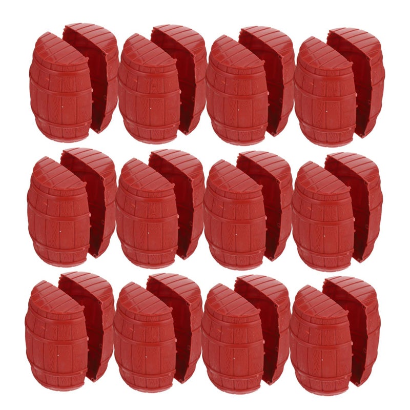 12Pcs Pirate Barrel Model Detachable Mini Barrels For Pirate Toys House Scene DIY Decorations - Image 2