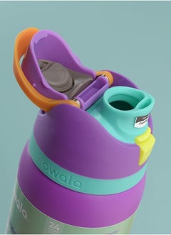 Owala Owala FreeSip Insulated Stainless Steel Water Bottle with Straw for Sports and Travel, BPA-Free, 32oz,Purple  - Image 3