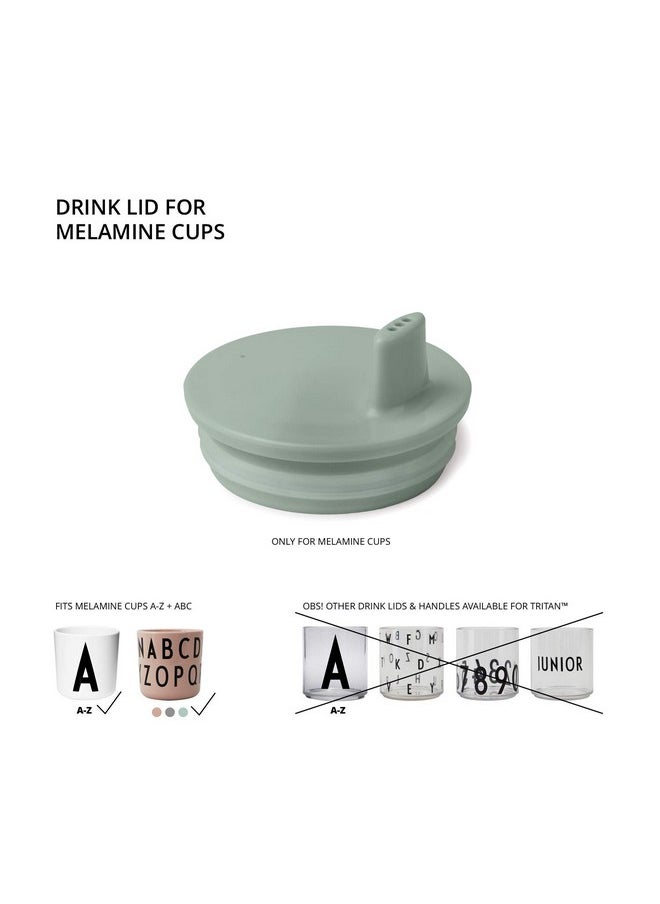 Design letters Design Letters Sippy Cup Lids for Melamine Cups Designed in Denmark | Durable Drink Lid for Babies, Toddlers & Kids | BPA & BPS Free, Food Safe Toddler Sippy Cup Lids | Dishwasher Safe Tight Fit Lids  - Image 1