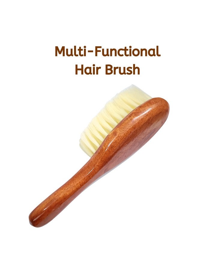 GutarGoo® Hair Wood Duster Cleaning Brush Soft Beard Brush with Wooden Handle for Barber Hair Cutting Salon & Parlor Hair (Pack of 1) - Image 3