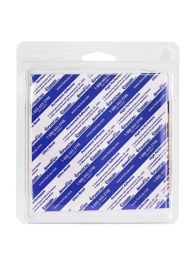Fastcap Screw Hole Covers, 9/16" (14mm) Round Stickers - Professional Woodworking, Furniture, and Cabinetry Projects - One Sheet (53-Caps) - Solid PVC, Color - White - Image 3