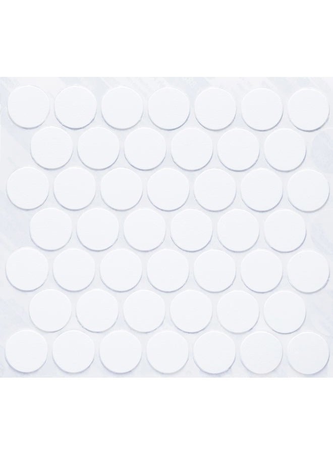 Fastcap Screw Hole Covers, 9/16" (14mm) Round Stickers - Professional Woodworking, Furniture, and Cabinetry Projects - One Sheet (53-Caps) - Solid PVC, Color - White - Image 2