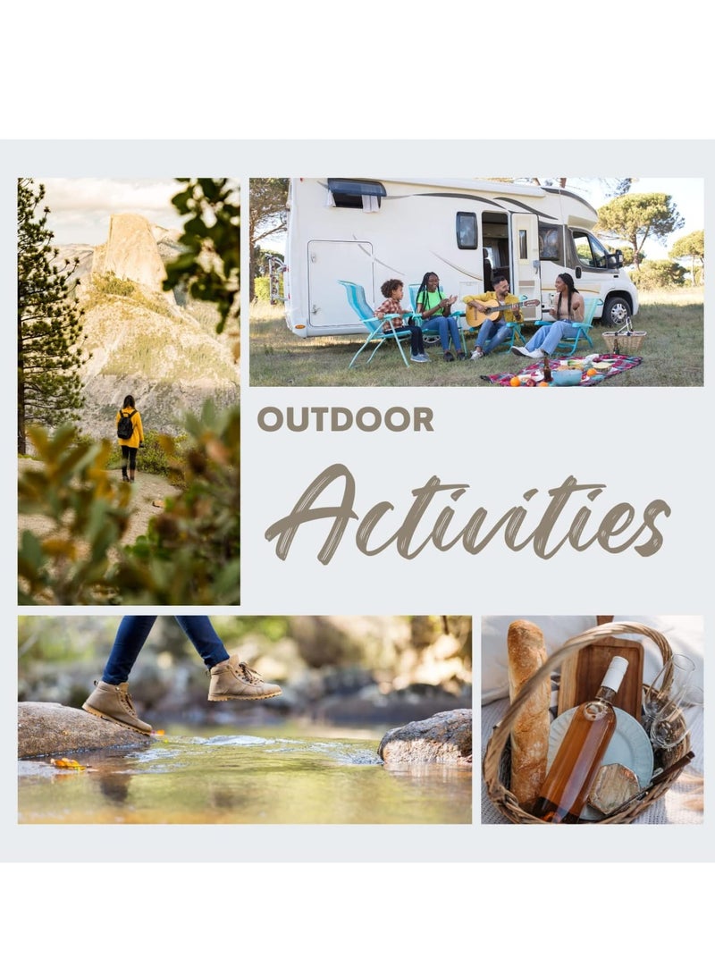 Zikra 4 Pieces Camping Utensils,Outdoor Portable Stainless Steel Spoon,Fork & Bottle Opener Combo Camping Utensil Set for Hiking Camping Travel Functional Eating Multi-Tool - Image 5