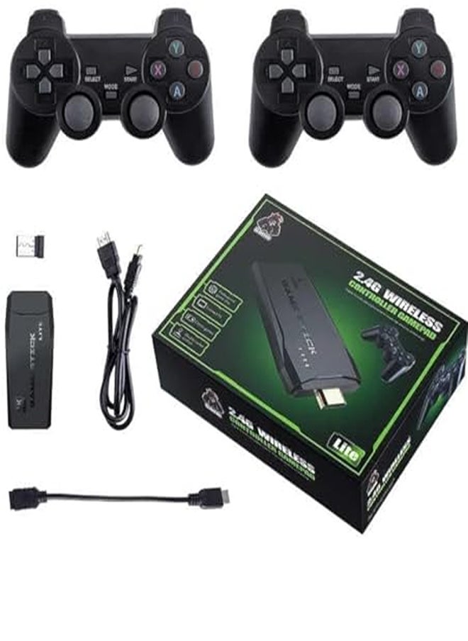 Generic 2.4G Wireless TV Game Console Stick - 15,000+ Classic Games & PlayStation 1 Titles, 64GB Memory Card 