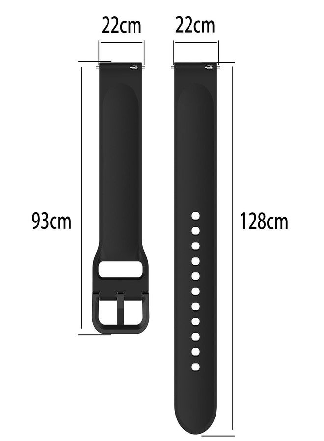 INF 22mm Silicone Strap for Samsung Galaxy Watch 3/Huawei Watch/Garmin Forerunner - Image 2