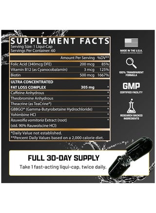 Lipo 6 Black Hers Ultra Concentrate 60 Count - view 4