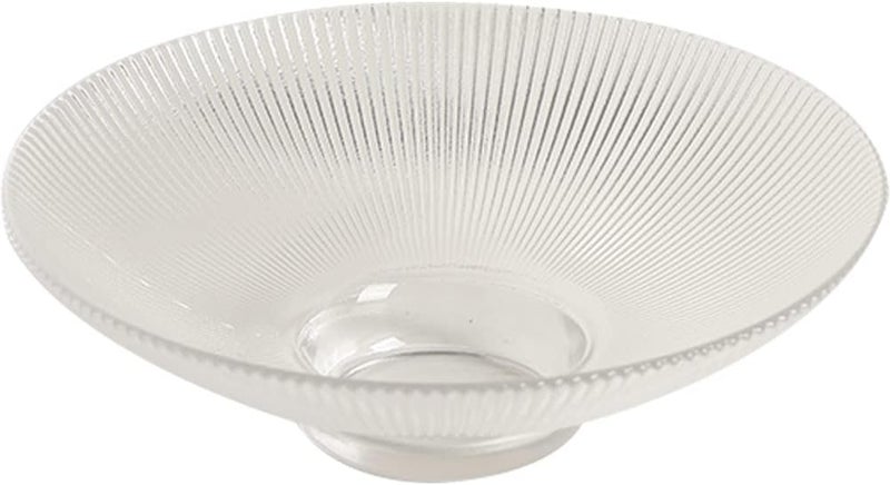 Kelendle Glass Footed Bowl Round Pedestal Bowl Clear Fruit Bowl Decorative Serving Dish Dessert Display Stand Snacks Nuts Plate for Kitchen Counter Centerpiece Table Decor 96inch - Image 1