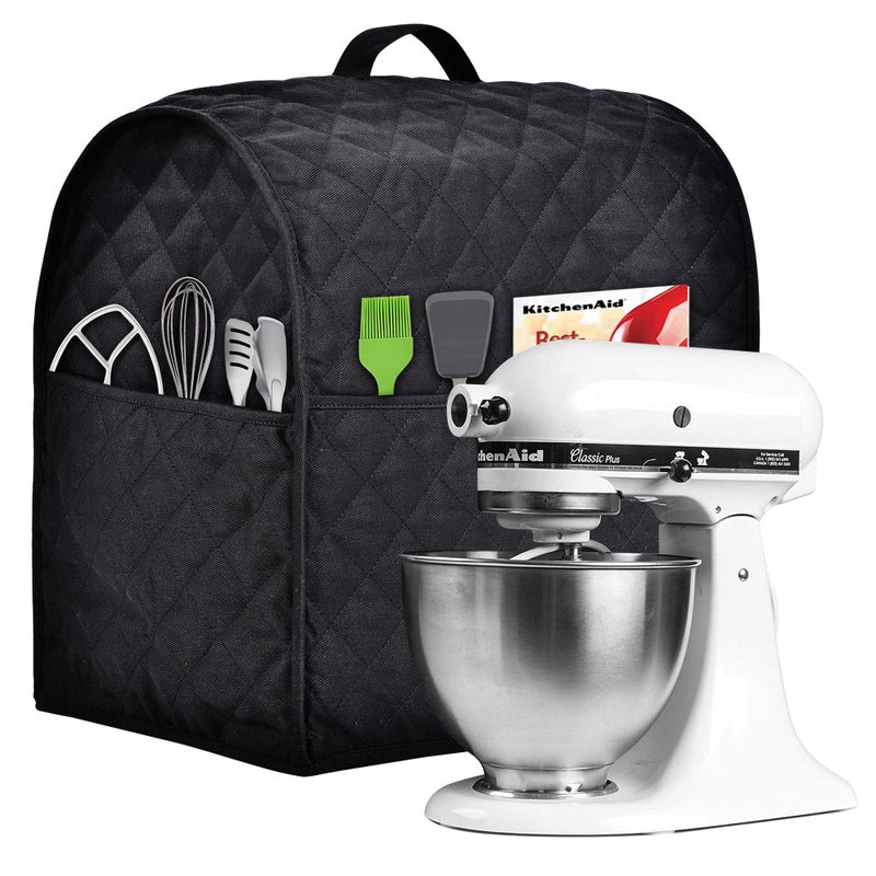 Stand Mixer Cover compatible with Kitchenaid Mixer Fits All Tilt Head  Bowl Lift ModelsThe Fabric Is Pure CottotSoft Not Easy to Fade Not Easy To Pilling Fits for 68 Quart Black