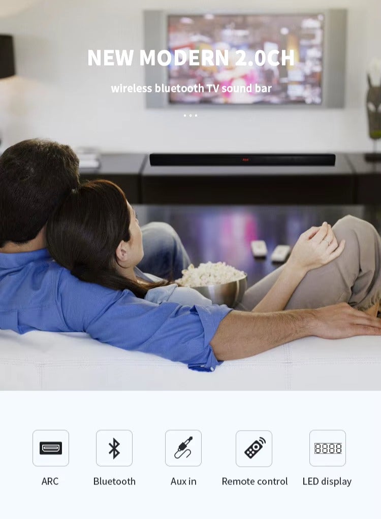 iSONIC مكبرات الصوت اللاسلكية المتميزة 2.0CH IS441 باللون الأسود - Image 2