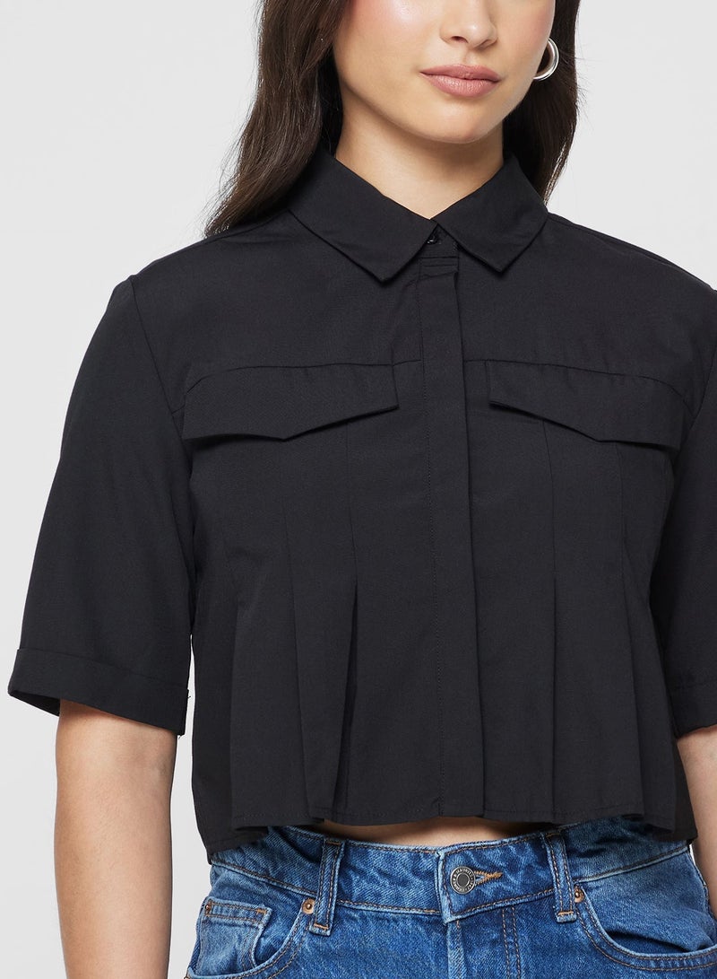 ONLY Crop Short Sleeve Shirt - Image 3