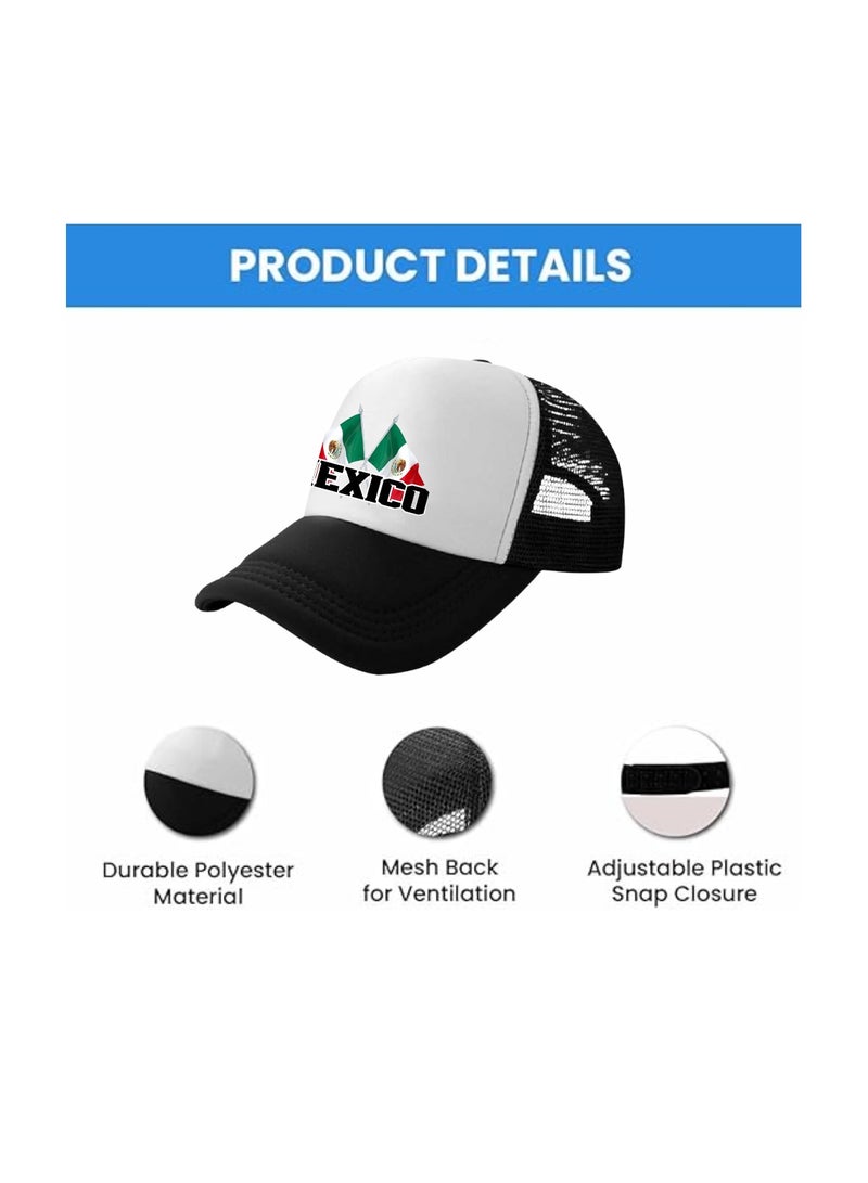 PRINTSHOP4ME Mexican Headwear Mesh Cap With Adjustable Plastic Closure Mens And Womens–Lightweight,Breathable Comfort–Outdoor Activities And Everyday Wear - Image 5
