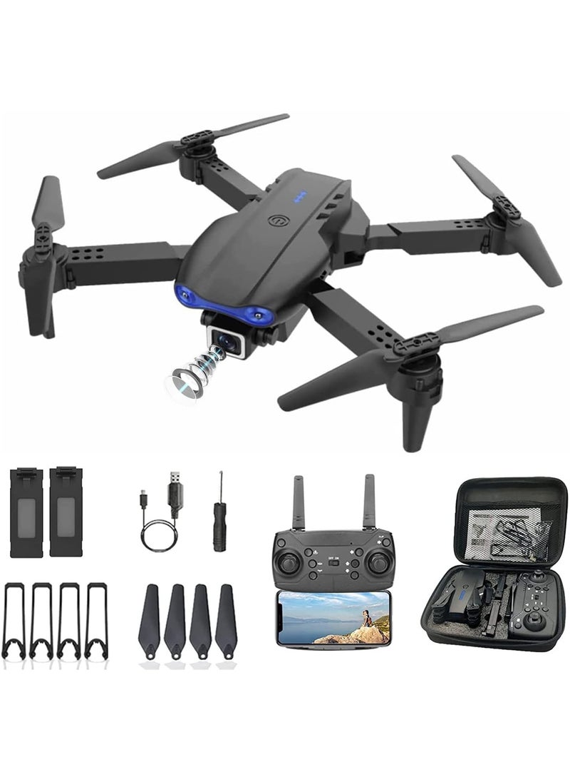 FARROBIZZ Drone with Camera for Kids Adults 1080P HD FPV Camera, Drone for Beginners with Altitude Hold, One Key Landing, Speed Adjustment, Headless Mode, 3D Flips, 2 Modular Batteries(E99)  - Image 1
