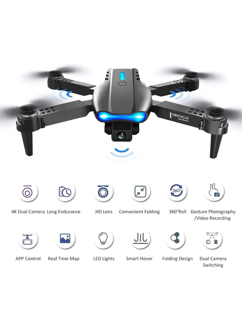 FARROBIZZ Drone with Camera for Kids Adults 1080P HD FPV Camera, Drone for Beginners with Altitude Hold, One Key Landing, Speed Adjustment, Headless Mode, 3D Flips, 2 Modular Batteries(E99)  - Image 2