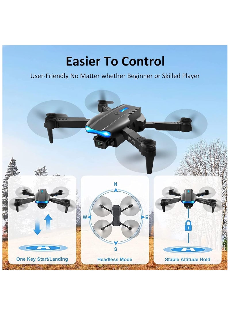 FARROBIZZ Drone with Camera for Kids Adults 1080P HD FPV Camera, Drone for Beginners with Altitude Hold, One Key Landing, Speed Adjustment, Headless Mode, 3D Flips, 2 Modular Batteries(E99)  - Image 4
