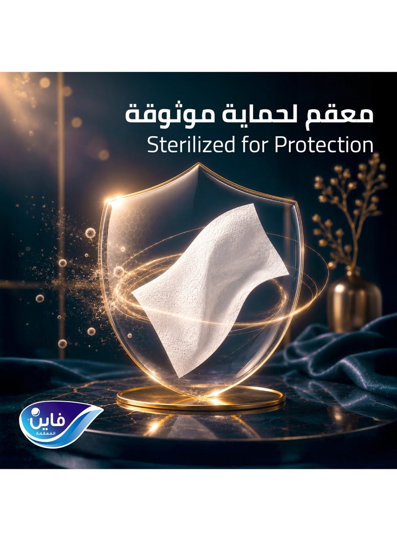 Fine Prestige Plus Facial Tissues, 4-Ply, 500 Sheets, Nylon Pack of 6. Our Softest Ever, Sterilized for Hygiene - Image 4