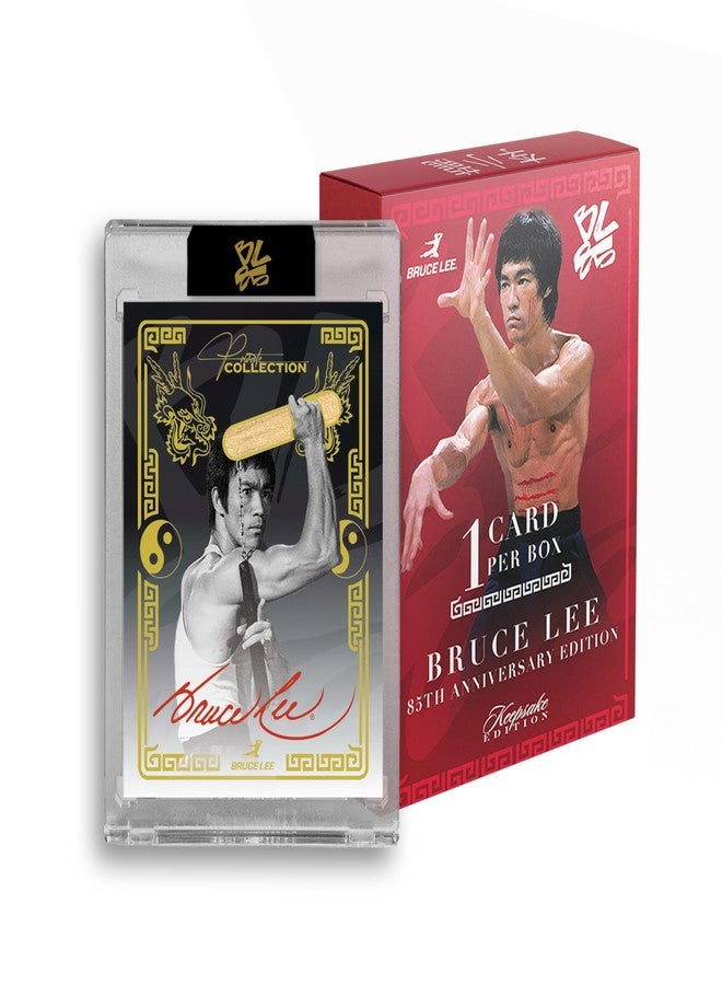 Keepsake Bruce Lee 85th Anniversary Keepsake Private Collection Nunchucks Edition: 1 Encased Card Numbered to 85 or Less, Chase Authentic Memorabilia Relics - Image 1