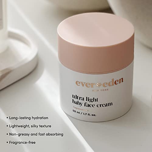 Evereden Ultra Light Baby Face Cream, 1.7 oz | Clean Baby Care | Non-toxic and Fragrance Free Moisturizer | Clean Ingredients - Image 2