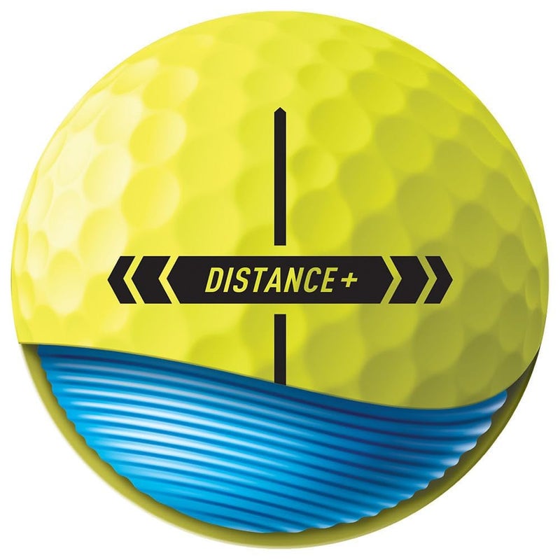 TaylorMade Golf 2025 Distance + Yellow One Dozen - Image 2