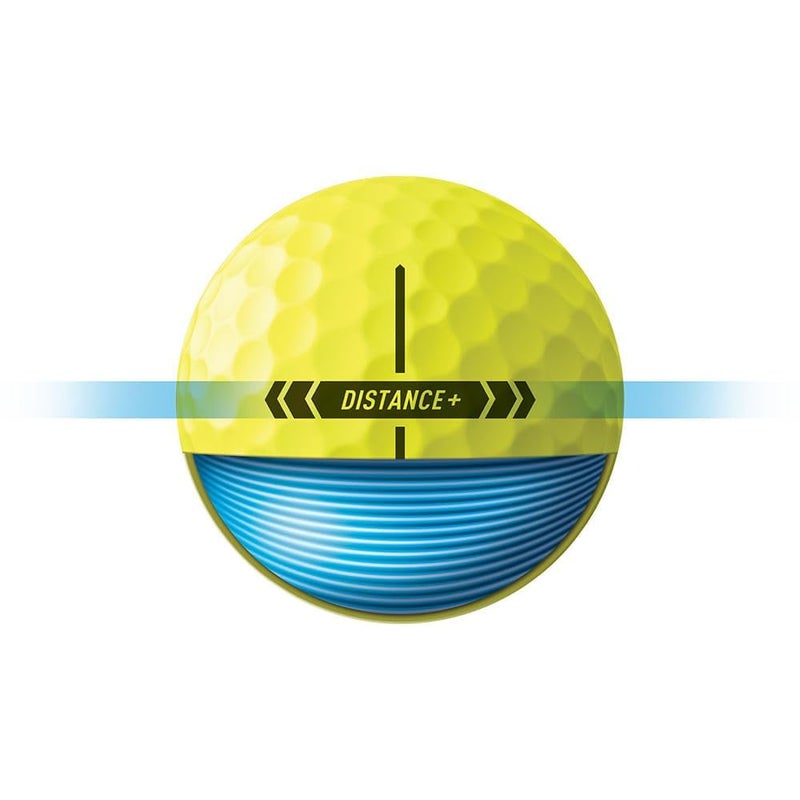 TaylorMade Golf 2025 Distance + Yellow One Dozen - Image 4