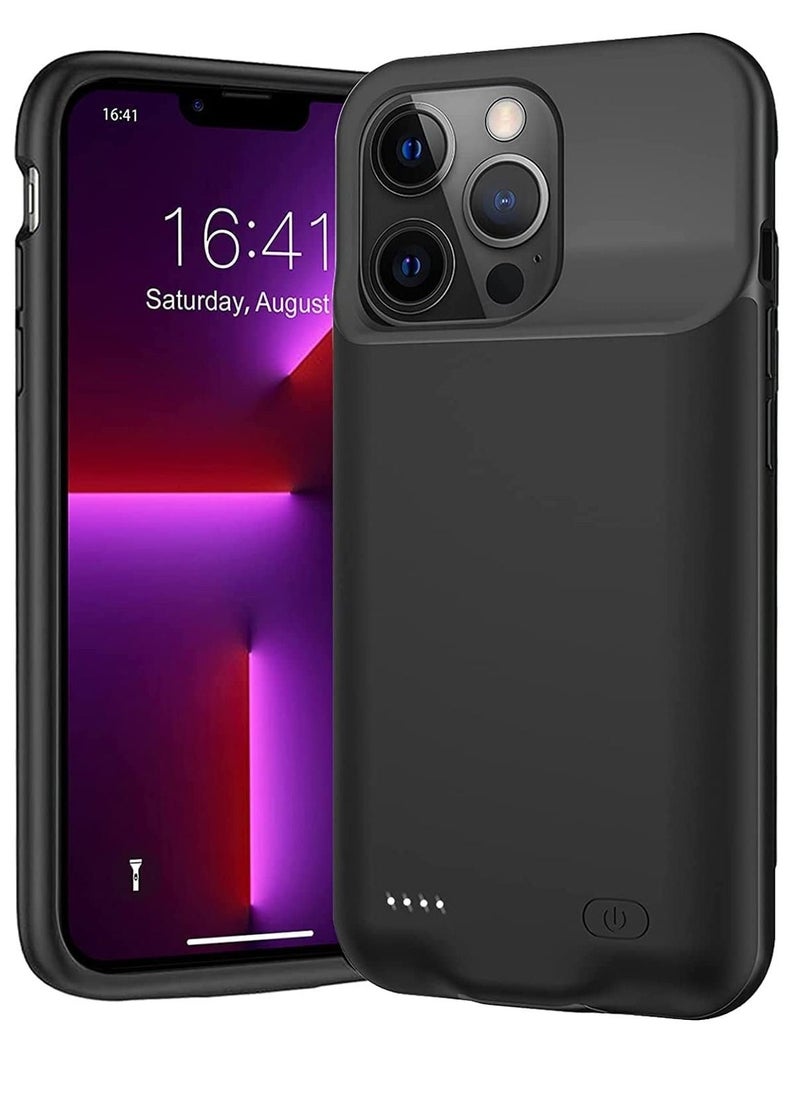Phone Planet - Battery Case for iPhone 13, Portable Battery Pack, Rechargeable Smart Charger Case, External Battery Charging Case, Compatible with (iPhone 13 3500 Mah). - Image 1
