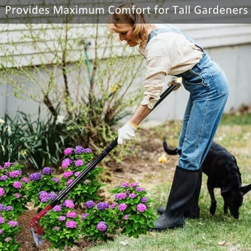 REDBUILD™ Heavy Duty Hand Weeder with Handle (4 Feet Handle) | Manual Weeder for Agriculture | Weed Remover | Weed Removal Equipment | Agriculture Tools for Farming | Stirrup Hoe - Image 2