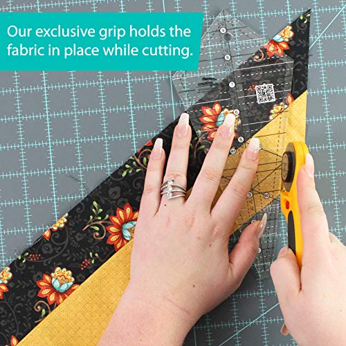 Creative Grids Starburst 30 Degree Triangle Quilt 9-1/2in Ruler – CGRISE30 – Made in USA, 4-1/2in x 9-3/4in, Non-Slip Grip Acrylic Quilting, Sewing, Crafting, Patchwork Ruler & Template - Image 4