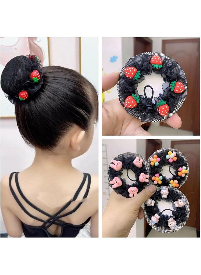 Plenteous Children's Ballet Hair Net Bun - Invisible Adjustable Mesh Hairnet for Girls & Women (multidesign) - Image 4