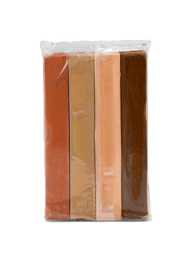 NARA Modeling Clay (Brown) - 1lbs, 4 Colors, 4 Block, 454g,Non-Toxic, Safe for Children, Educational Clay for Kids,Soft Molding Clay, Use for Education,Stop Motion and Creative. - Image 2