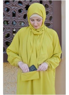 DAMAS COLLECTION P101-umrah essentials Jilbab for women with tow style Skirt or Trouser -4 piece Prayer Clothes for Muslim Women-Islamic Abaya Dress Outfit maxi with scarf and small bag- Modest suit Women  - Image 4