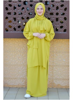 DAMAS COLLECTION P101-umrah essentials Jilbab for women with tow style Skirt or Trouser -4 piece Prayer Clothes for Muslim Women-Islamic Abaya Dress Outfit maxi with scarf and small bag- Modest suit Women  - Image 1