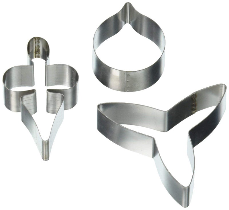 PME Stainless Steel Moth Orchid Petal Cutters  Set of 3  Standard  Silver - Image 5