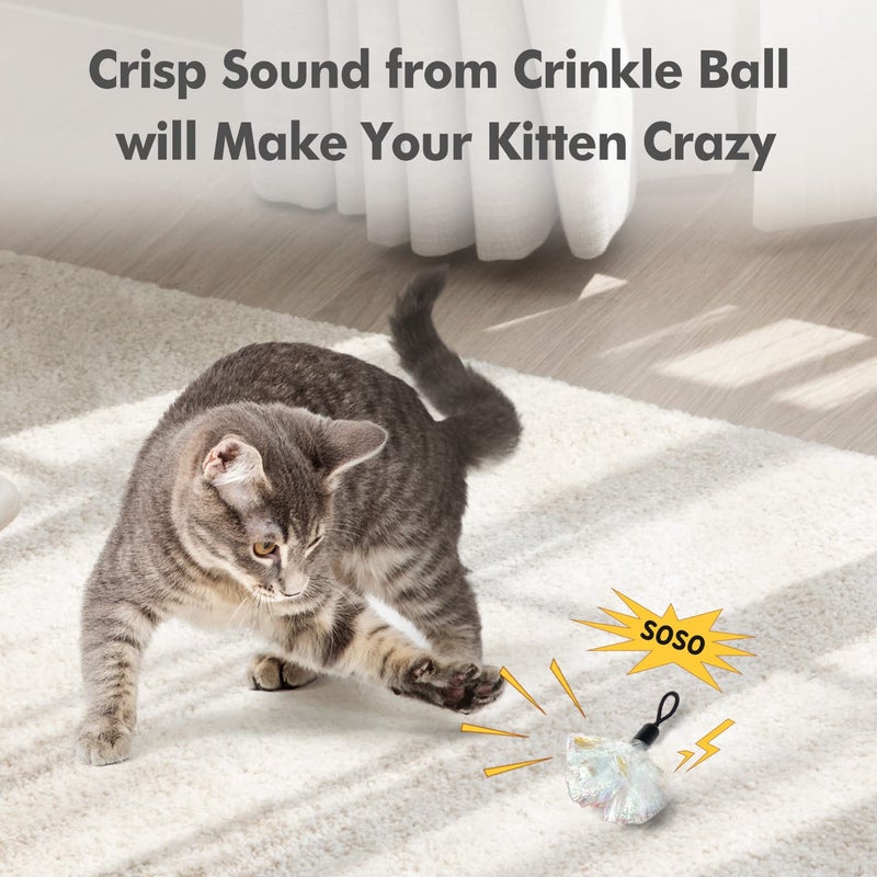 ORSDA 3in1 Interactive Cat Toys Replacement Attachments 7PCS Cat Teaser Toy Refills Cat Wand Attachments - Image 3