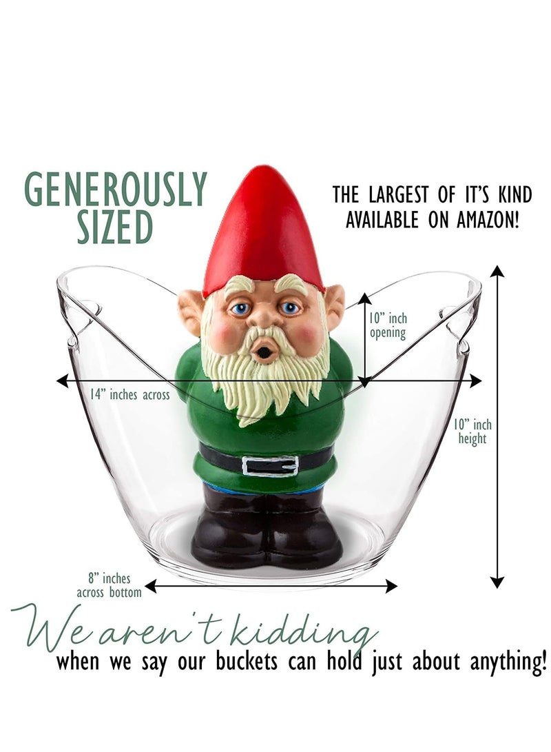 تراسل دلو ثلج، دلو ثلج شفاف سعة 8 لتر، حوض بلاستيك أكريليك للمشروبات والحفلات، من الدرجة الغذائية - Image 2