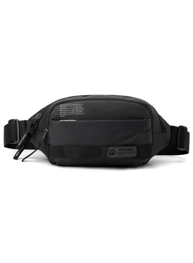 WEPOWER New Men's Waist Bag Simple Trend Crossbody Bag Chest Bag Sports Small Bag Travel Chest Bag - Image 1