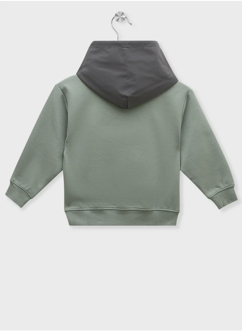 كالفن كلاين جينز Kids Color Block Hoodie