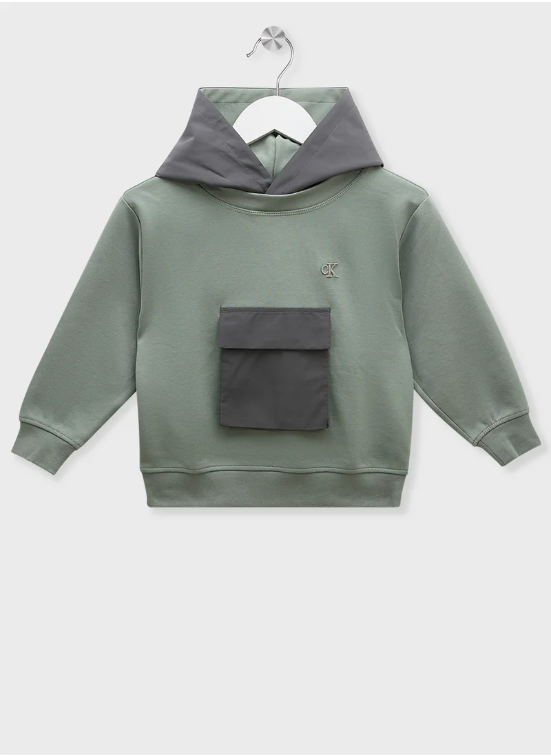 كالفن كلاين جينز Kids Color Block Hoodie