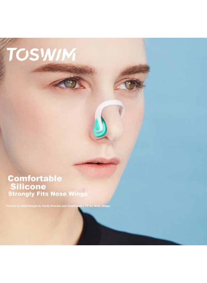 Toswim Swimming Nose Clip Professional Adult Diving Anti-choking Water-proof Anti-slip Nose Plug White Sand Shallow Beach - Image 5