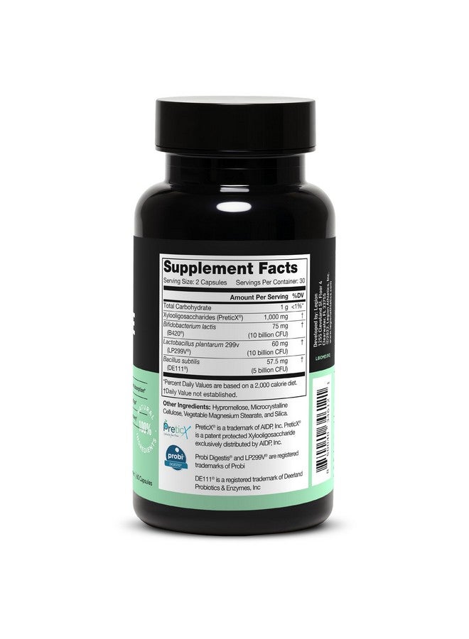 ليجيون LEGION Biome Probiotic - مكمل غذائي طبيعي من البروبيوتيك لصحة الأمعاء للنساء والرجال - مكملات غذائية من البروبيوتيك تساعد على تقليل الانتفاخ والتقلصات والغازات - حبوب البروبيوتيك لصحة القولون، 30 جرعة - Image 3