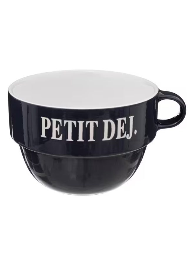 de Gourmet Colorama Jumbo Stackable Breakfast Cup Dark Blue 620ml
