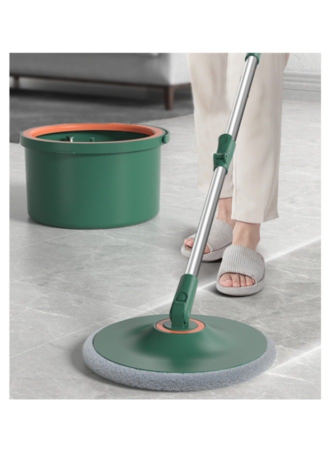 MIXDE 360 Degree Rotating Mop and Bucket Flat Self-Separating Laminating Mop Set with 2 Microfiber Pads and Extendable Handle Perfect for Cleaning All Kinds of Floors - Image 2