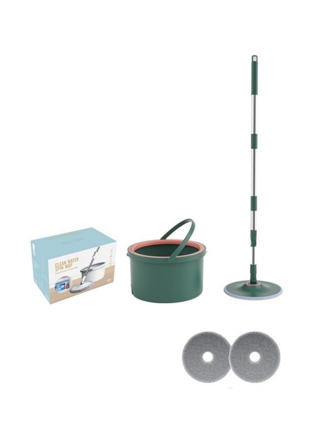 MIXDE 360 Degree Rotating Mop and Bucket Flat Self-Separating Laminating Mop Set with 2 Microfiber Pads and Extendable Handle Perfect for Cleaning All Kinds of Floors - Image 3