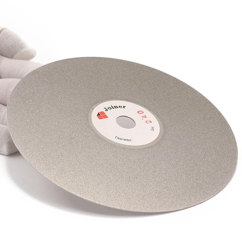 JOINER 6" inch 150 mm Grit 240 Diamond Grinding Disc Abrasive Wheel Coated Flat Lap Disk Jewelry Tools for Gemstone Glass Rock Ceramics - Image 4