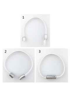 Topleo 8 Pairs No Tie Shoelaces Tieless Elastic Laces Clasps Metal Capsule Lock Buckles  - Image 2